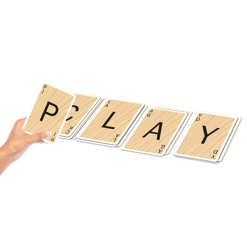 Winning Moves لعبة بطاقات سكرابل سلام الأصلية من 2000، لعبة بطاقات سريعة الإيقاع من سكرابل، للاعبين من 2 إلى 4، للأعمار 8 وما فوق - Image 2